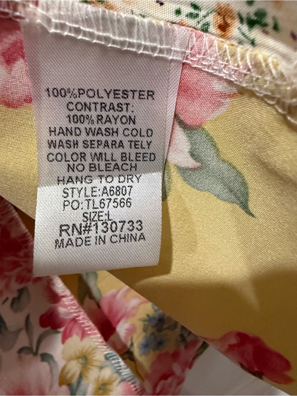 Umgee Yellow, White & Pink Floral Patchwork Midi Dress - Picture 3 of 7